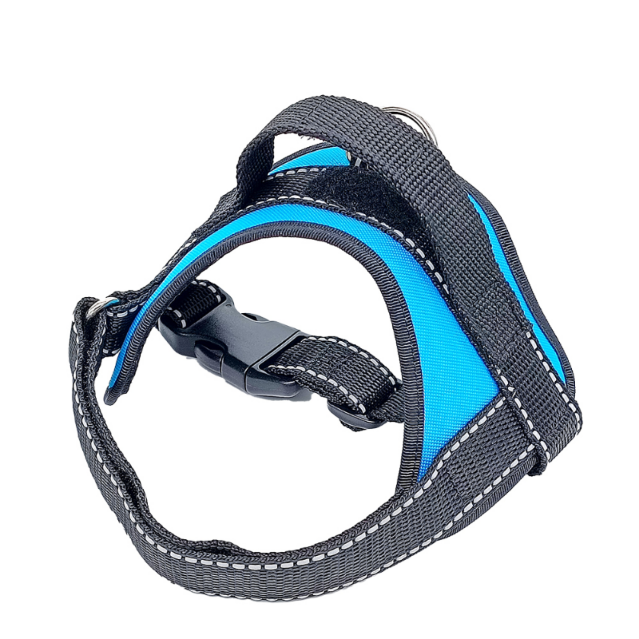 Harness for medium and large breed dogs Light Blue with handle