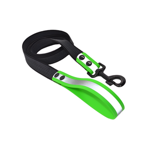 Green Biotan Waterproof Leash with Reflective Stripe