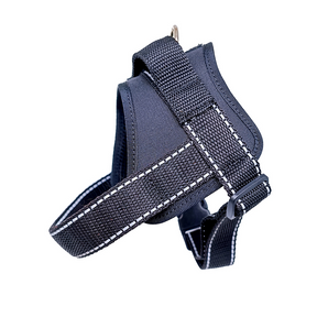 Harness designed for medium and large breed dog with handle Black life