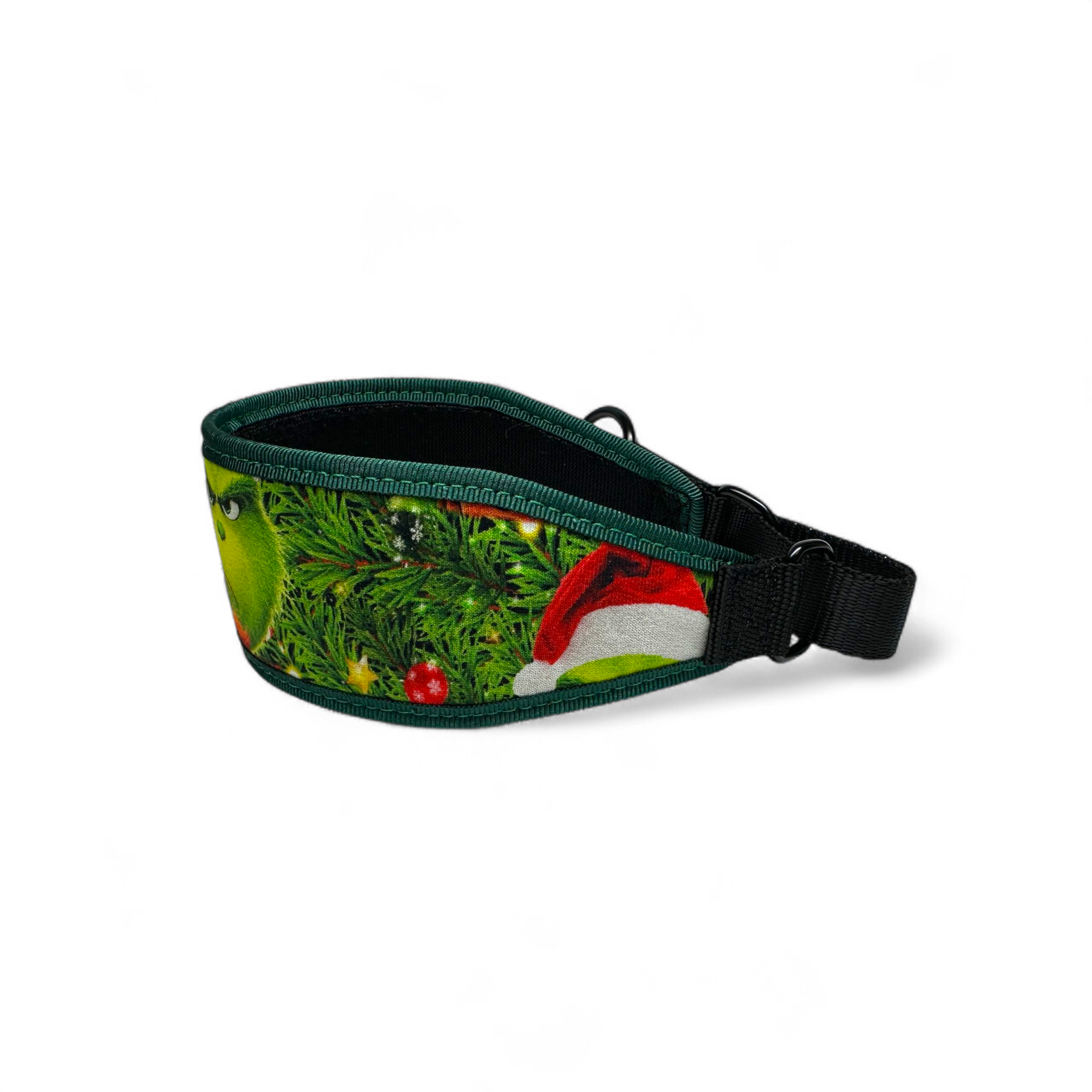 Fanny pack with Christmas-themed design on a white background