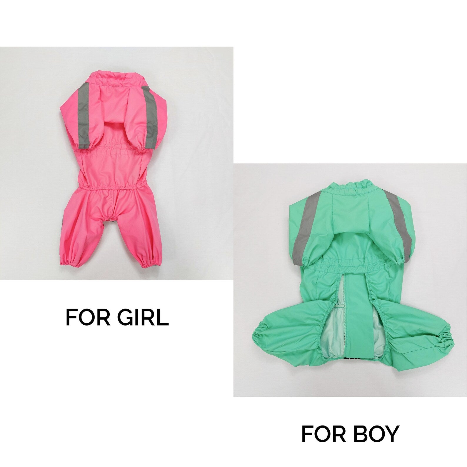 Waterproof Dog Rain Suit for Males “Green Life”