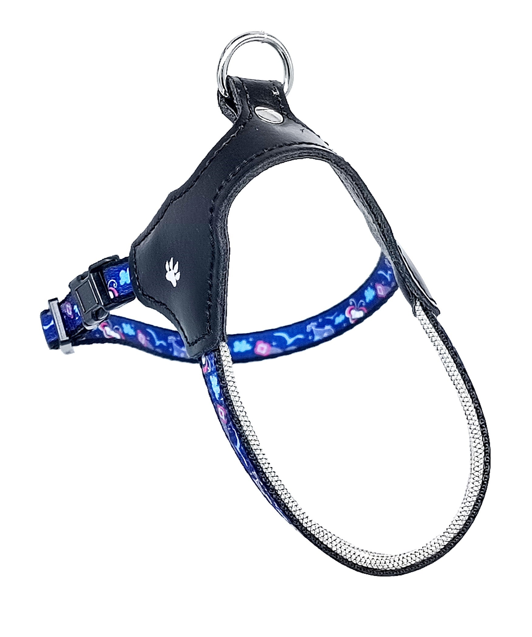 Blue Pet Harness for Small breads with Color Heart